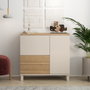 Hanah Home Mood - MD4-CS Armario Multiusos Arena y Roble